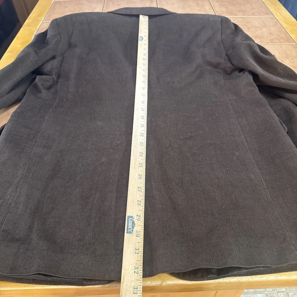Jos A Bank Mens Sz 44L Brown Corduroy Blazer Cotton Tencel Sport Coat‎ Jacket